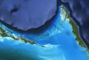 Localização de Sandy Cay em Google Maps