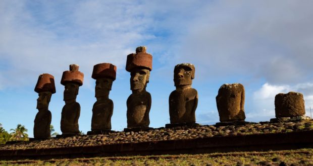 Ahu Nau Nau, Anakena, Ilha de Páscoa, Chile. Autor e Copyright Marco Ramerini